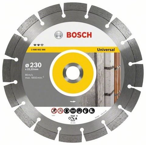 Круг алмазный BOSCH EXPERT FOR UNIVERSAL (2608602568) Ф230х22мм универсальный
