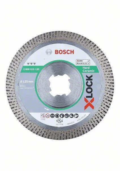 Круг алмазный BOSCH X-LOCK (2608615135) Ф125хX-LOCKмм по керамике