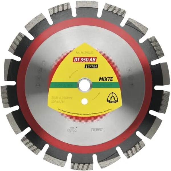 Алмазный диск KLINGSPOR 350X3,2X25,4/21W/12/S/DT/EXTRA/DT350AB
