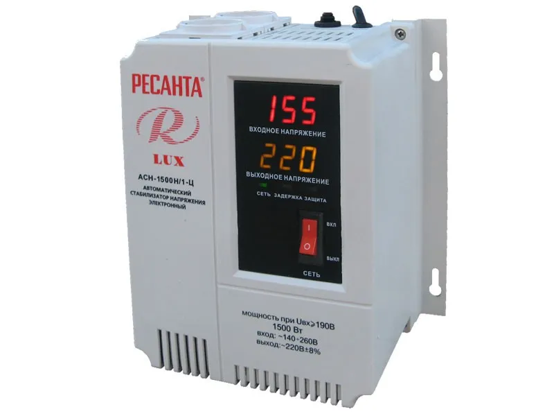 фото стабилизатор напряжения серии lux ресанта асн-1500н/1-ц