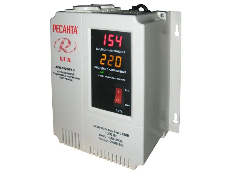 фото стабилизатор напряжения серии lux ресанта асн-1000н/1-ц