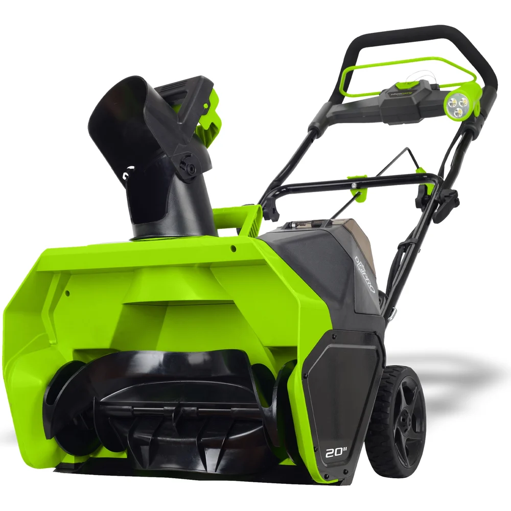 фото аккумуляторный снегоуборщик greenworks 2600007usb4